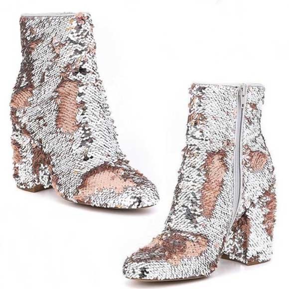 steve madden georgia sequin bootie